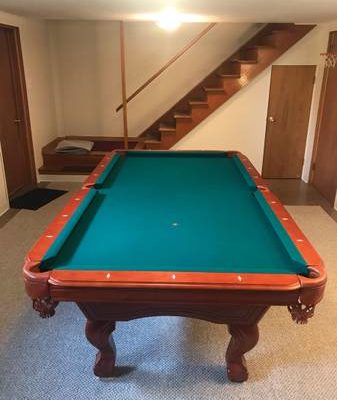 Home 8’ King Billiard Table With All Pictured Accessories